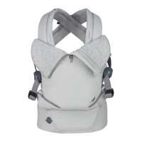 Little Pea_11009565_BeSafe_Haven_Stone-P-Leaf_Frontal_X-straps_Front-zipper-open